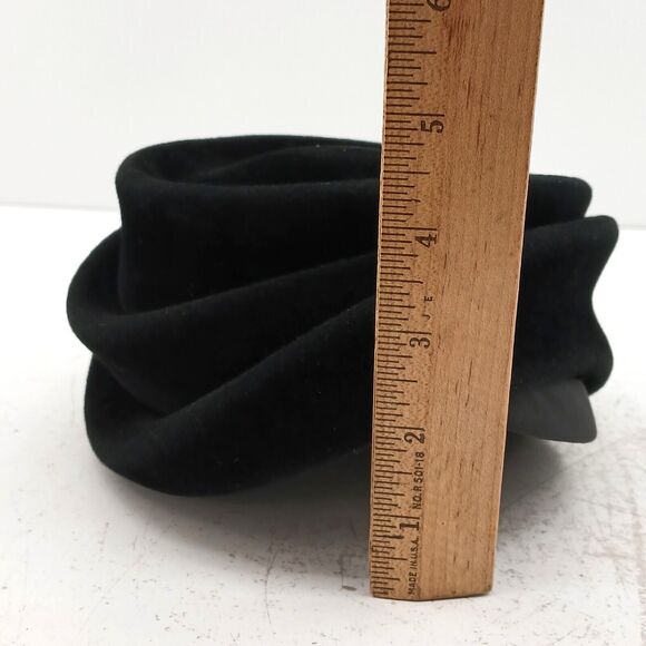 \hanson Body Women’s Faux Fur Black Fluffy Headdress Pill Hat Made in France - Picture 14 of 14